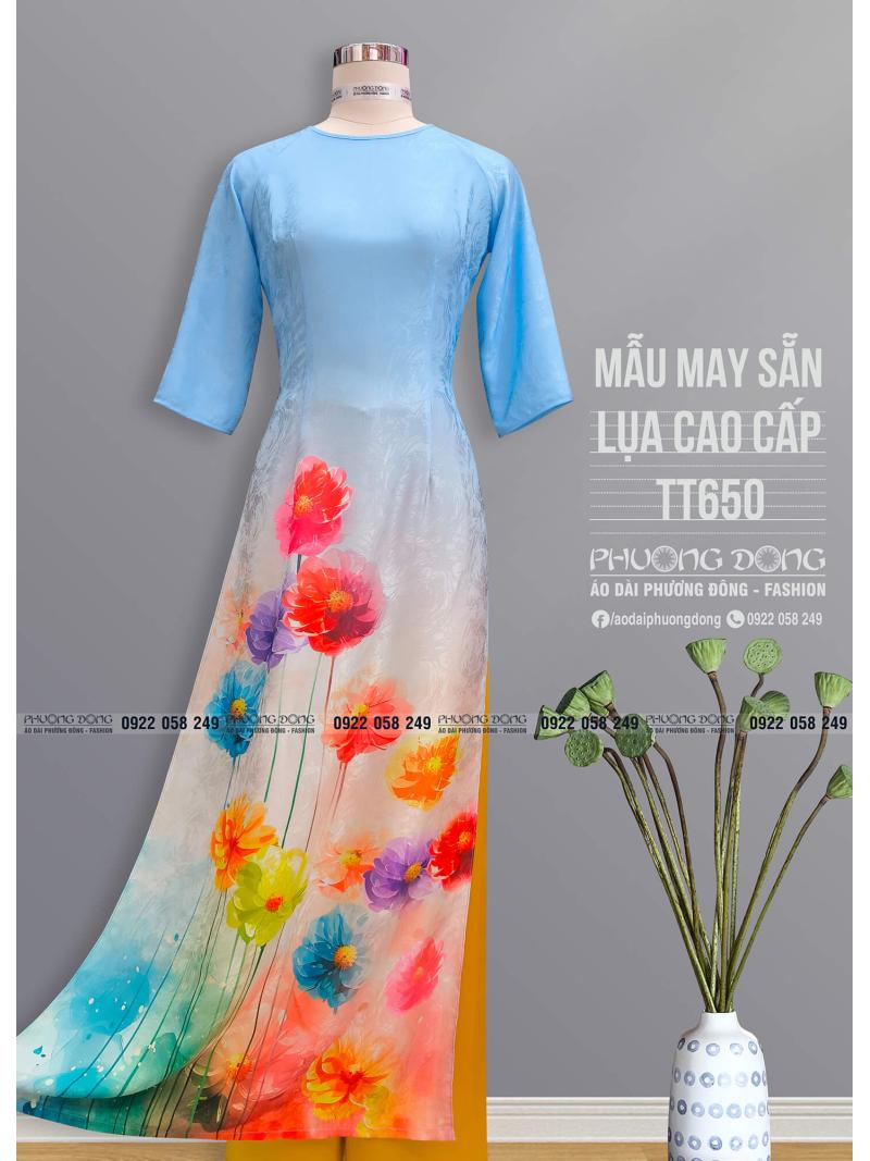 Áo Dài Truyền Thống Lụa Cao Cấp TT650